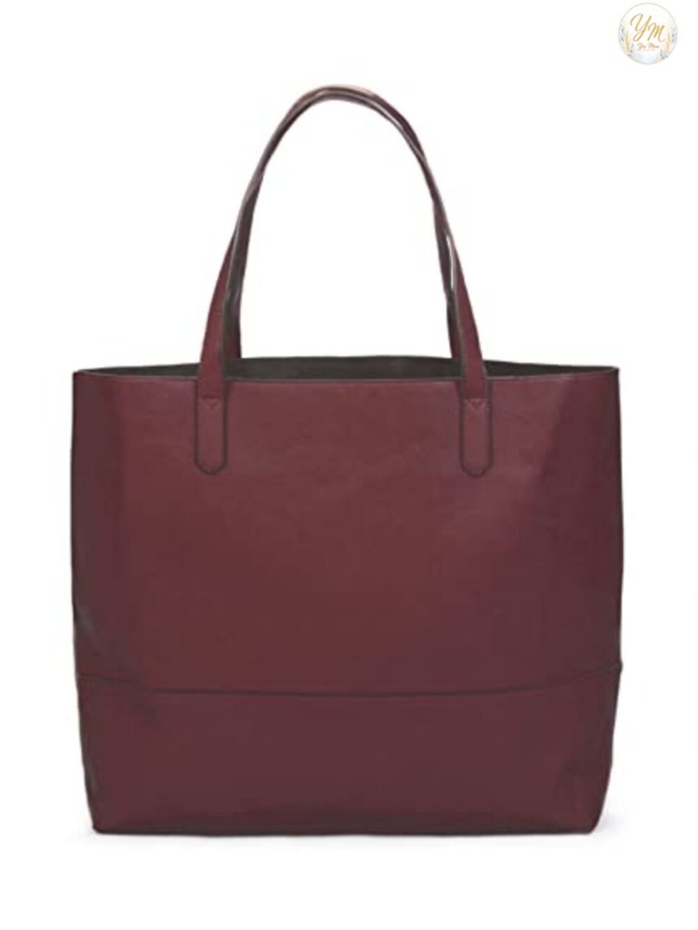 Large Slouchy Vegan Leather Tote Bag Shoulder Handbag Work Travel